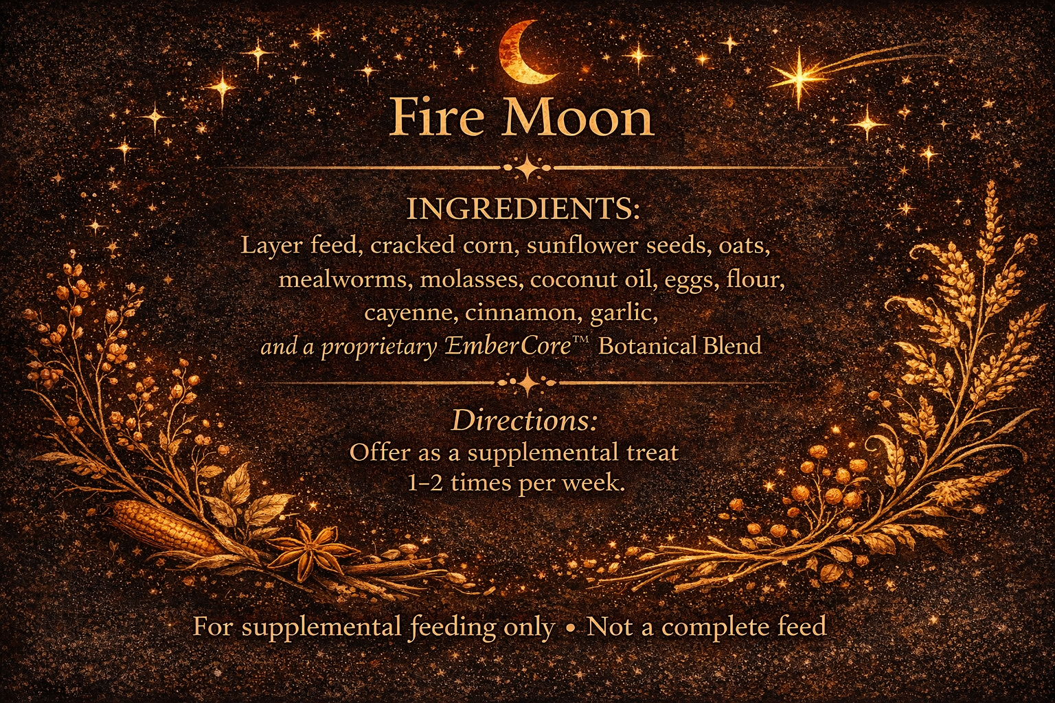 Fire Moon Flock Block