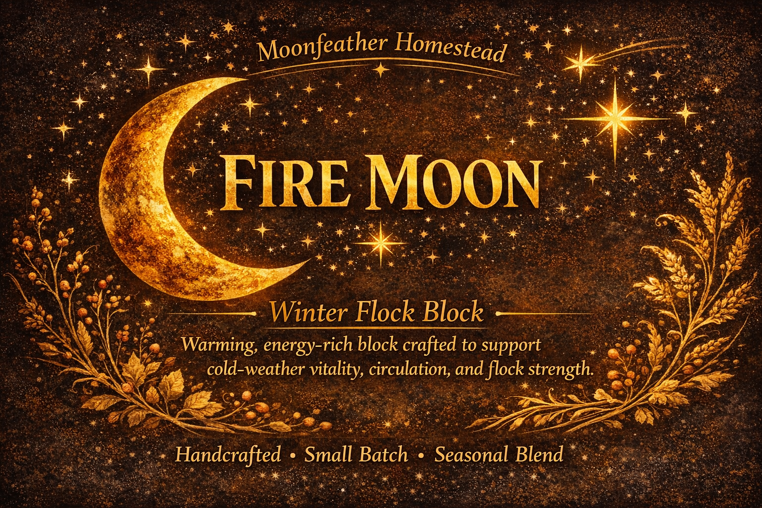 Fire Moon Flock Block
